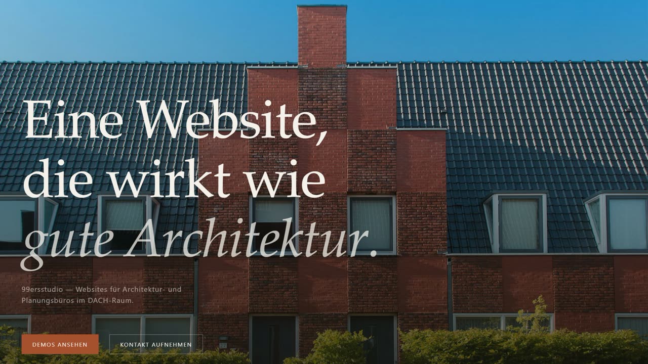 Architekt — Demo-Website von 99ersstudio