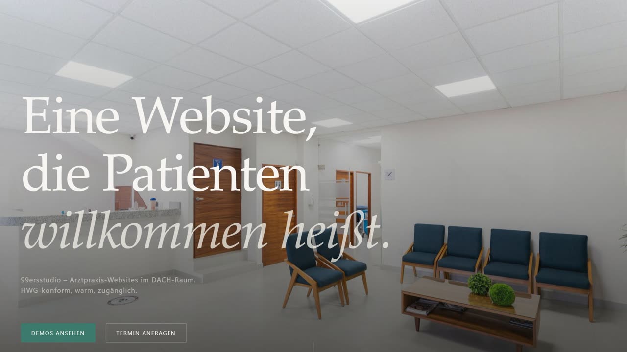 Arzt — Demo-Website von 99ersstudio
